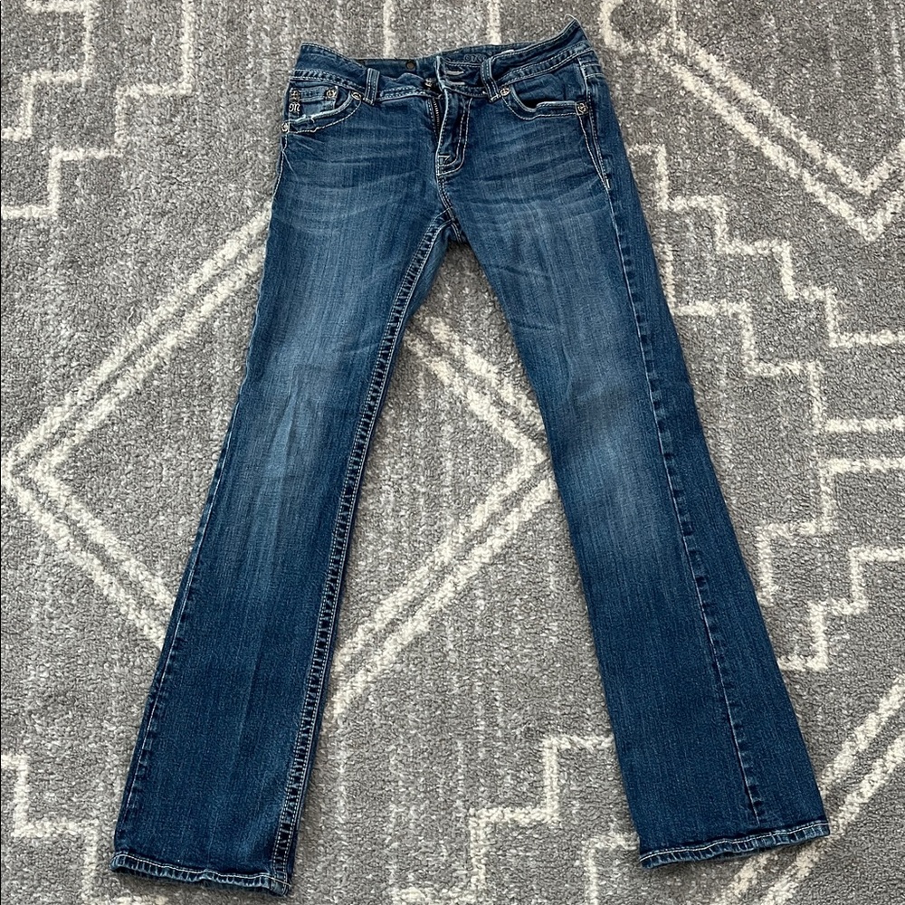 Miss Selfridge Dark Blue Boot Cut Jeans